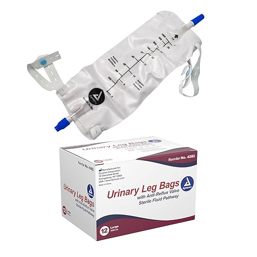 Urinary Leg Bag with Anti-Reflux Valve Sterile Fluid Pathway